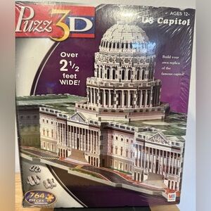3D Puzzle US Capitol Washington DC 764 pieces NWT Hasbro new